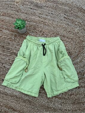 GREEN FILA CARGO SHORTS